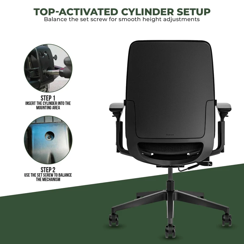 Steelcase Amia Task Chair (Black Frame) Fully Renewed