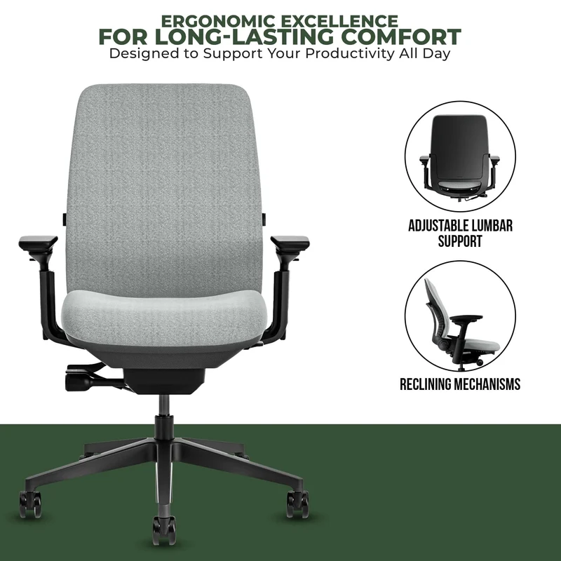 Steelcase Amia Task Chair (Black Frame) Fully Renewed