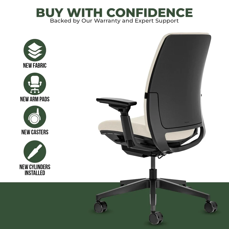 Steelcase Amia Task Chair (Black Frame) Fully Renewed