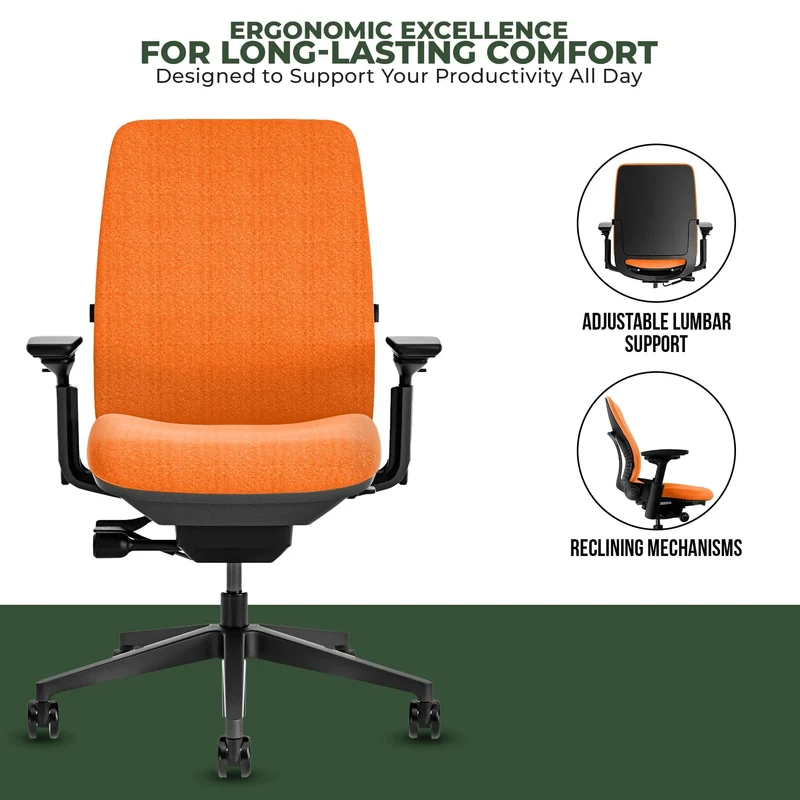 Steelcase Amia Task Chair (Black Frame) Fully Renewed