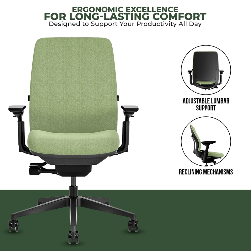 Steelcase Amia Task Chair (Black Frame) Fully Renewed