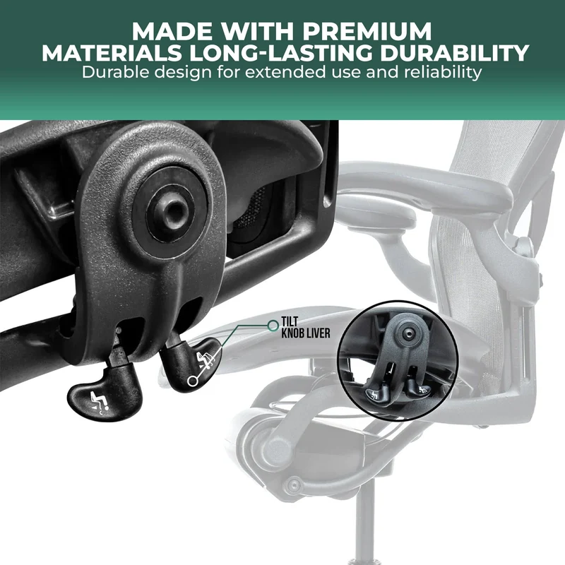 Tilt Limiter and Knobs for Herman Miller Aeron Classic (V1) Chairs by OLS