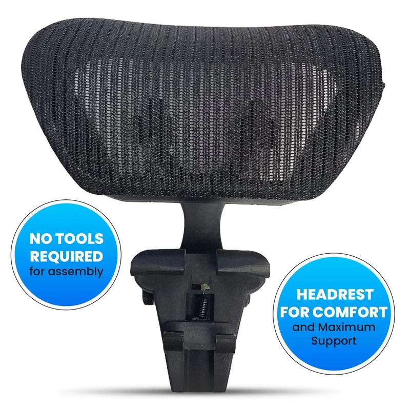 Headrest for Herman Miller Aeron Classic Chairs (Sizes B & C) by OLS (Patented)