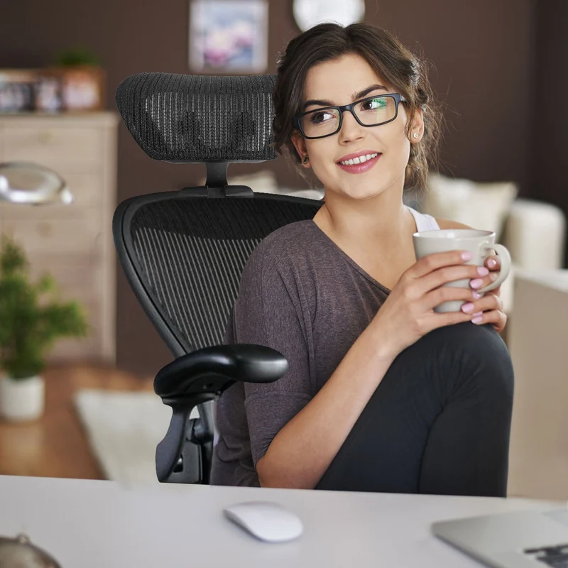 Headrest for Herman Miller Aeron Classic Chairs (Sizes B & C) by OLS (Patented)