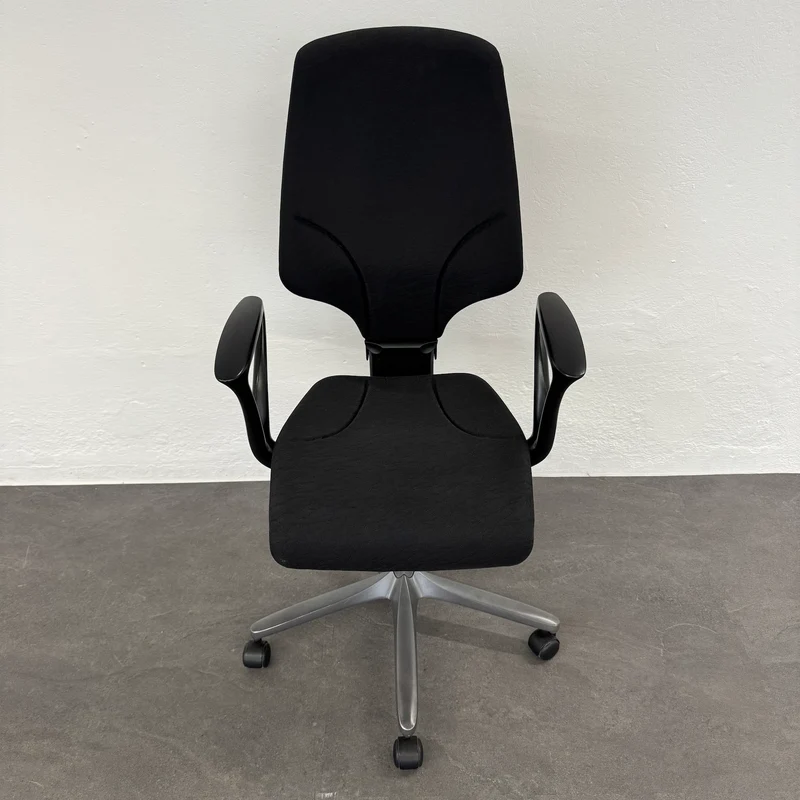 Giroflex G64 Bürodrehstuhl - Schwarz gemustert - mit neuer Gasfeder
