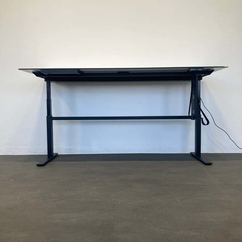 Lista Office Choice Sitz-Steh Schreibtisch 2200x900mm mit Vollkernplatte