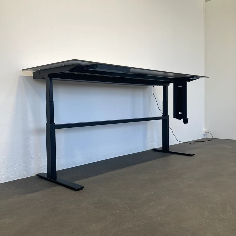 Lista Office Choice Sitz-Steh Schreibtisch 2200x900mm mit Vollkernplatte