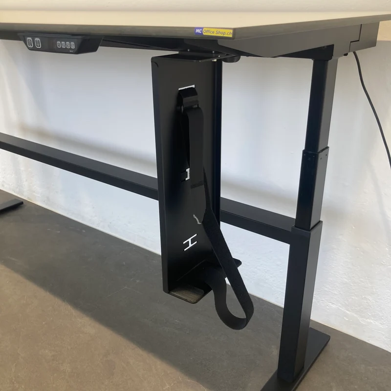 Lista Office Choice Sitz-Steh Schreibtisch 2200x900mm mit Vollkernplatte