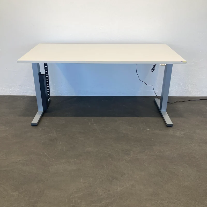 Steelcase Solo Sitz-Steh Schreibtisch 1600x800mm - Lichtgrau Hell