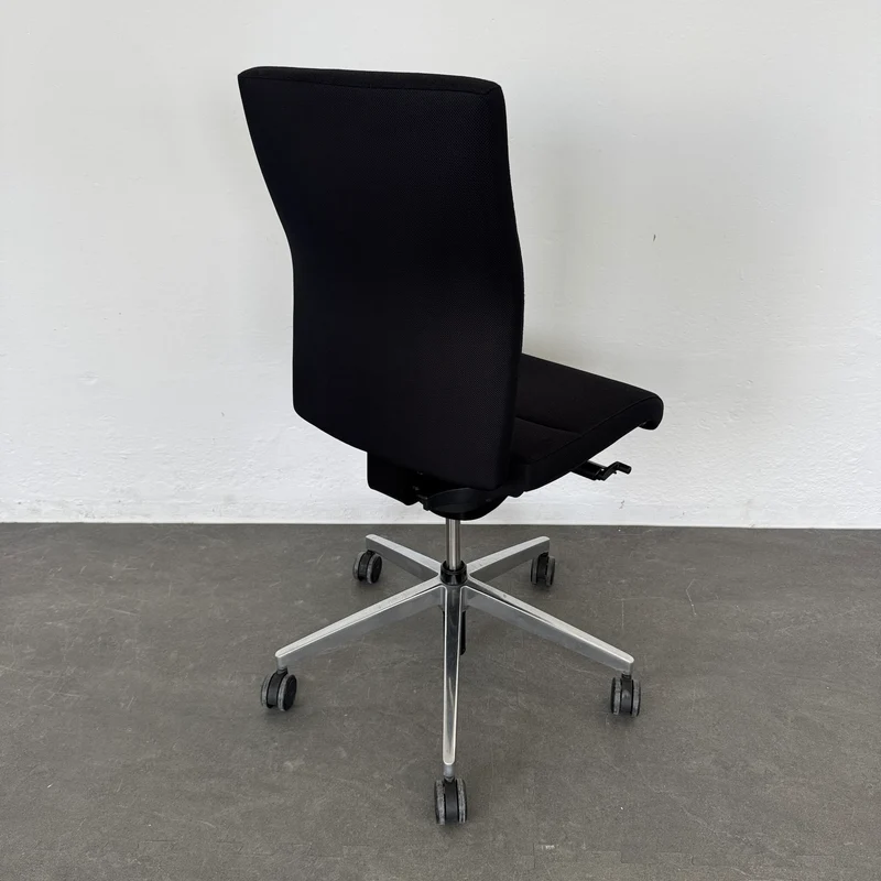 Züco Cubo Bürodrehstuhl - Schwarz ohne Armlehnen - Kurze Rückenlehne