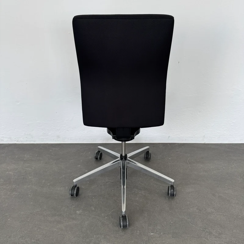 Züco Cubo Bürodrehstuhl - Schwarz ohne Armlehnen - Kurze Rückenlehne