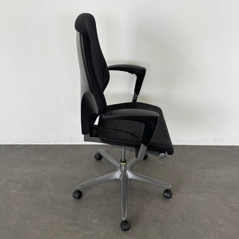Giroflex G64 Bürodrehstuhl Armlehnen höhenverstellbar - Schwarz gemustert