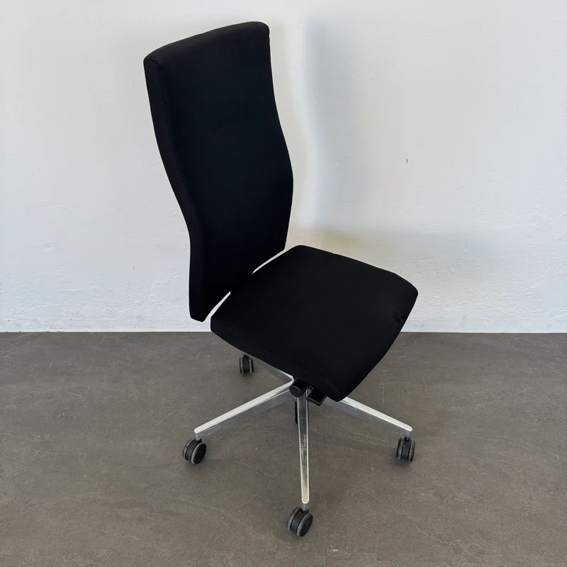 Züco Cubo Bürodrehstuhl - Schwarz ohne Armlehnen