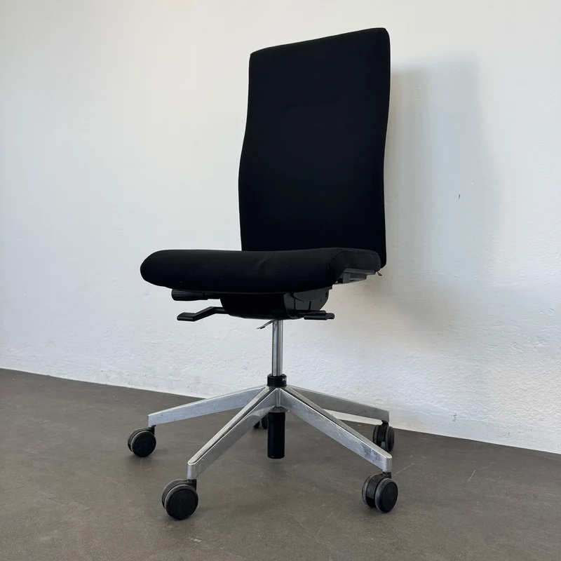 Züco Cubo Bürodrehstuhl - Schwarz ohne Armlehnen