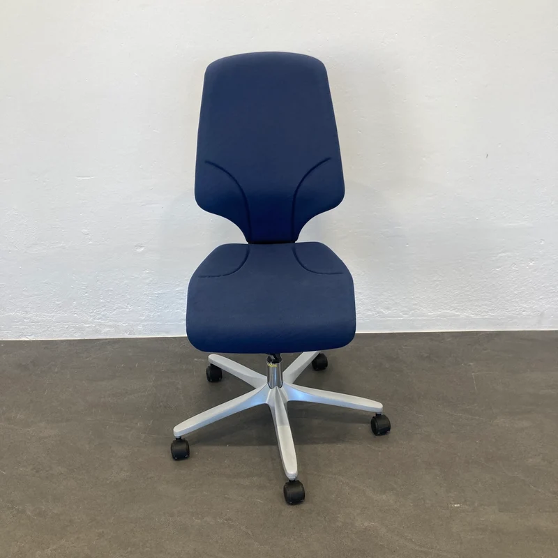 Giroflex G64 Bürodrehstuhl dunkelblau ohne Armlehnen