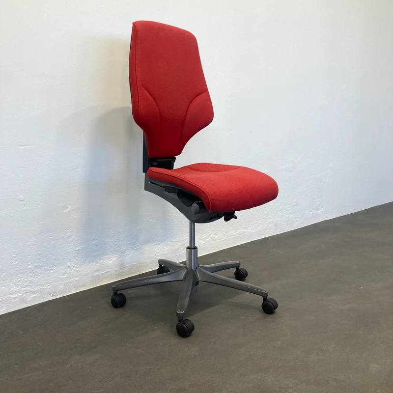 Giroflex G64 Bürodrehstuhl rot ohne Armlehnen
