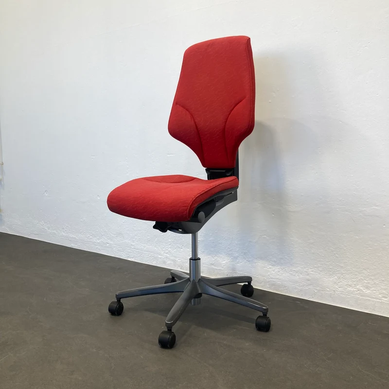 Giroflex G64 Bürodrehstuhl rot ohne Armlehnen