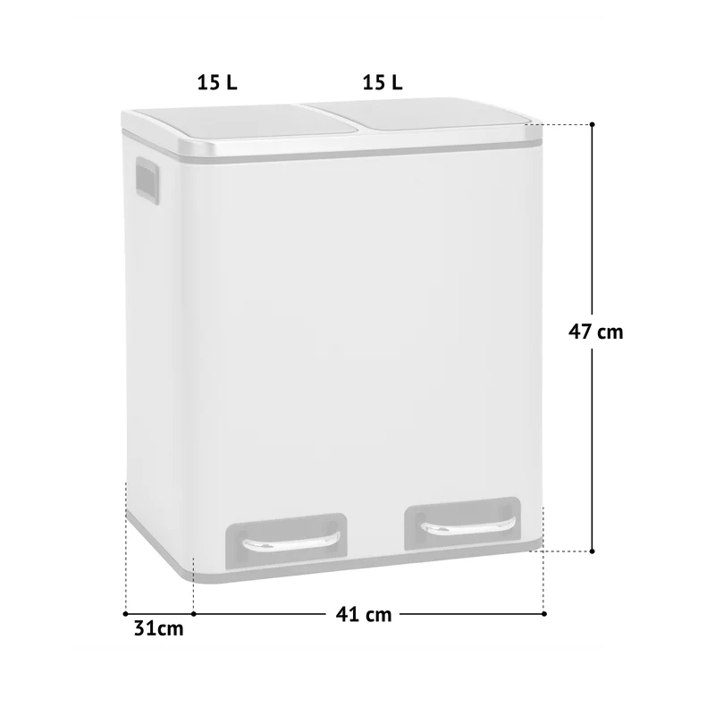 TM2X15 Mülleimer 30 Liter