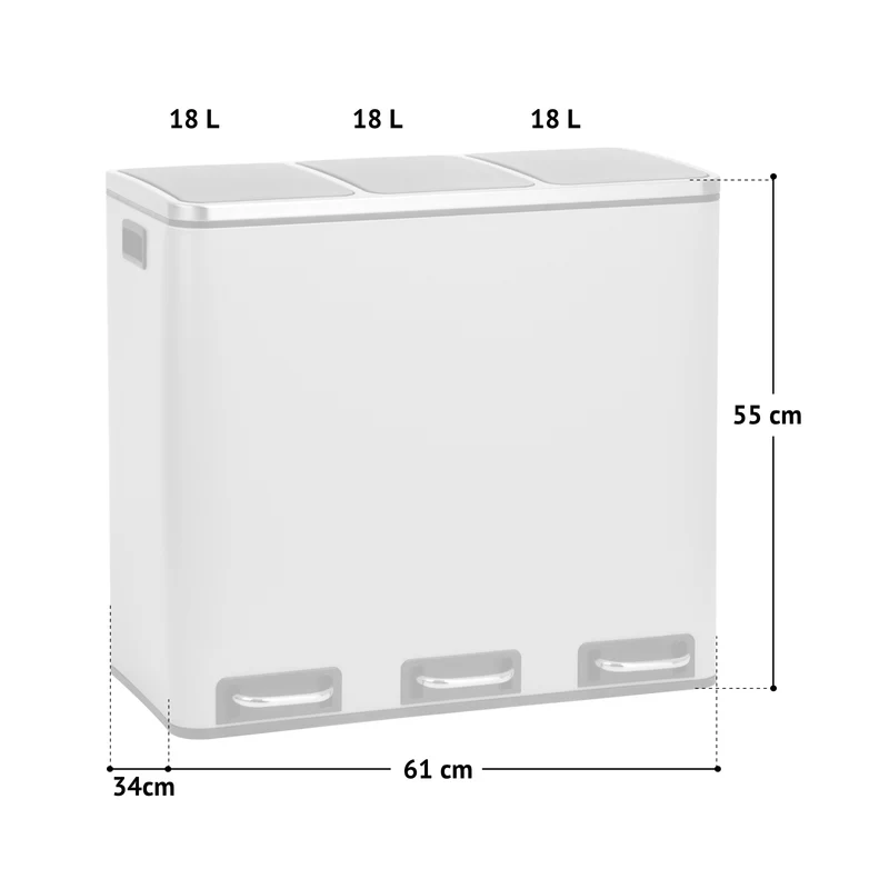TM3X18 Mülleimer 54 Liter