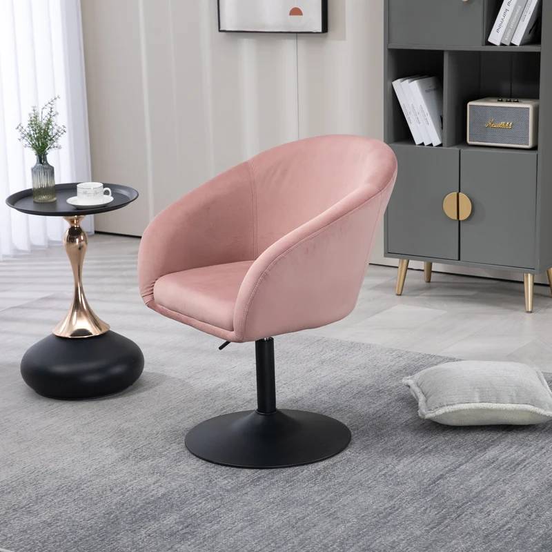 B-Ware JAMAIKA Loungesessel Samt Altrosa