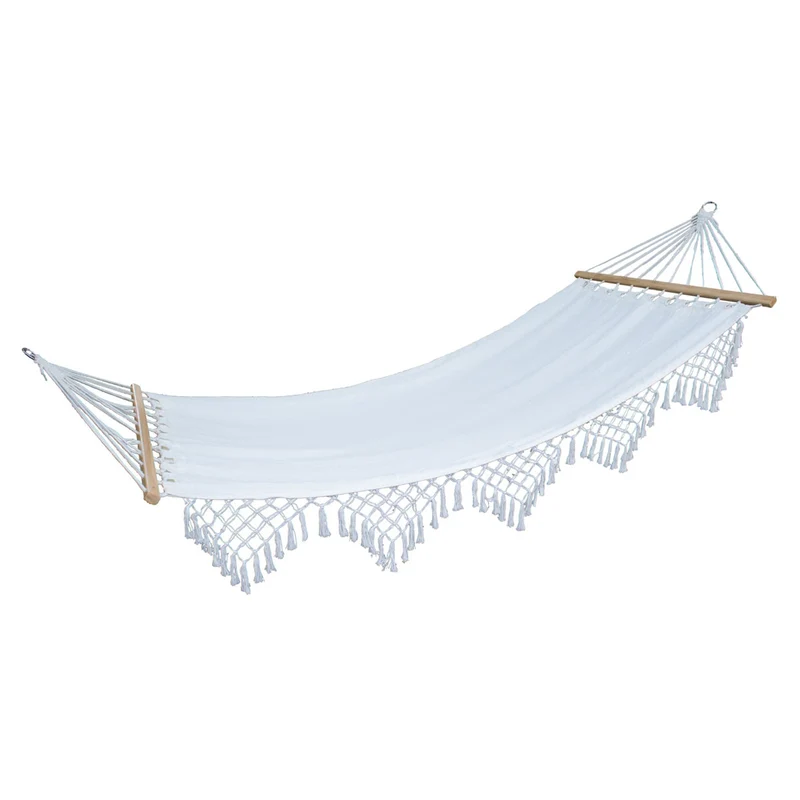 B-Ware Hängematte mit Holzrahmen Beige