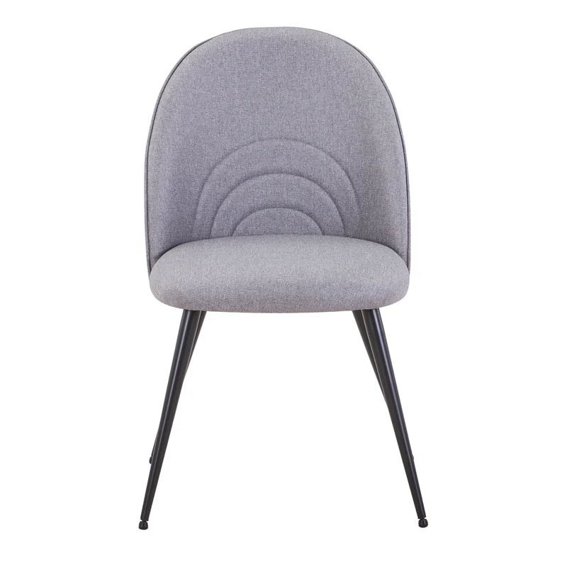 B-Ware ANITA 2er Set Esszimmerstühle Stoff Grau