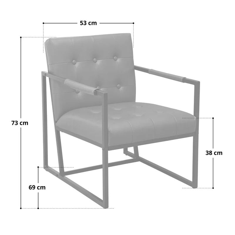 B-Ware JONES Sessel Hellgrau