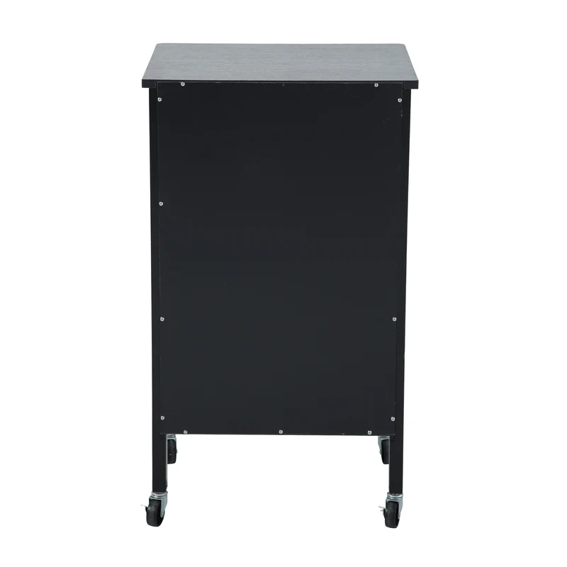 B-Ware Küchenwagen 2 Behälter Schwarz