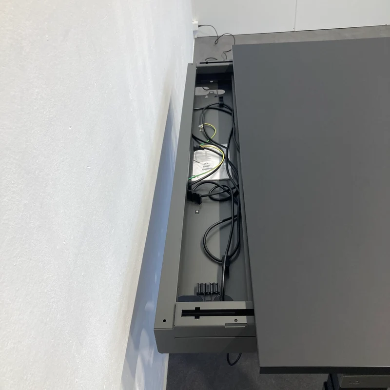 Lista Office LO Extend Sitz-Steh Schreibtisch 1600x900 mm Fenix Schwarz