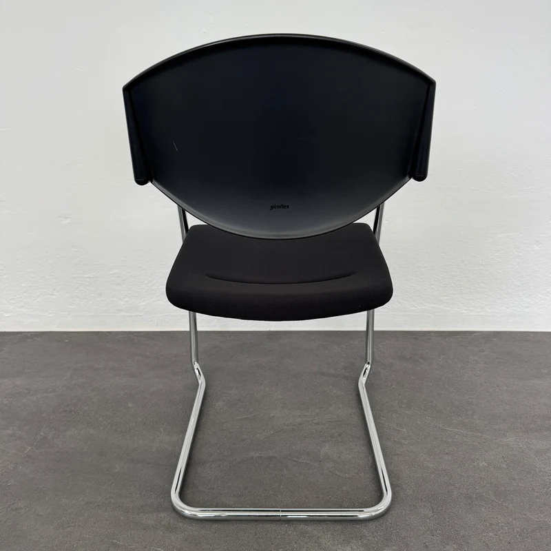 Giroflex G16 Freischwinger Bezug Stoff Schwarz - stapelbar
