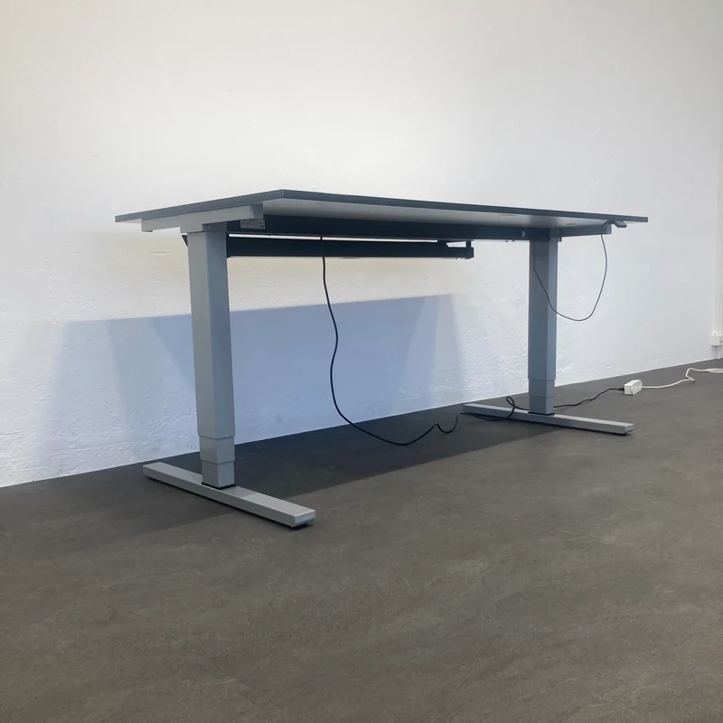 Bene Level Pure Sitz-Steh Schreibtisch 1600x800mm - Weiss