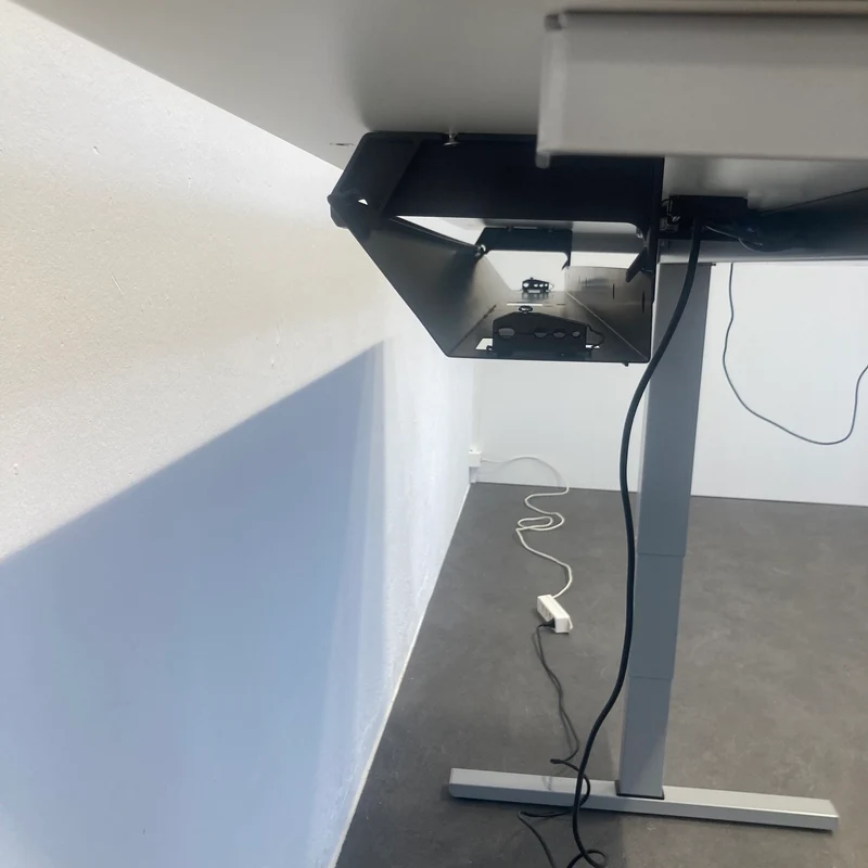 Bene Level Pure Sitz-Steh Schreibtisch 1600x800mm - Weiss