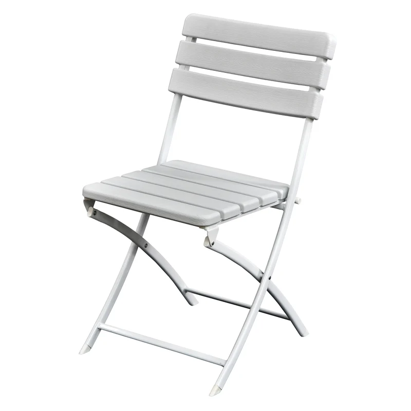 B-Ware 2er Set Gartenstuhl klappbar Weiß