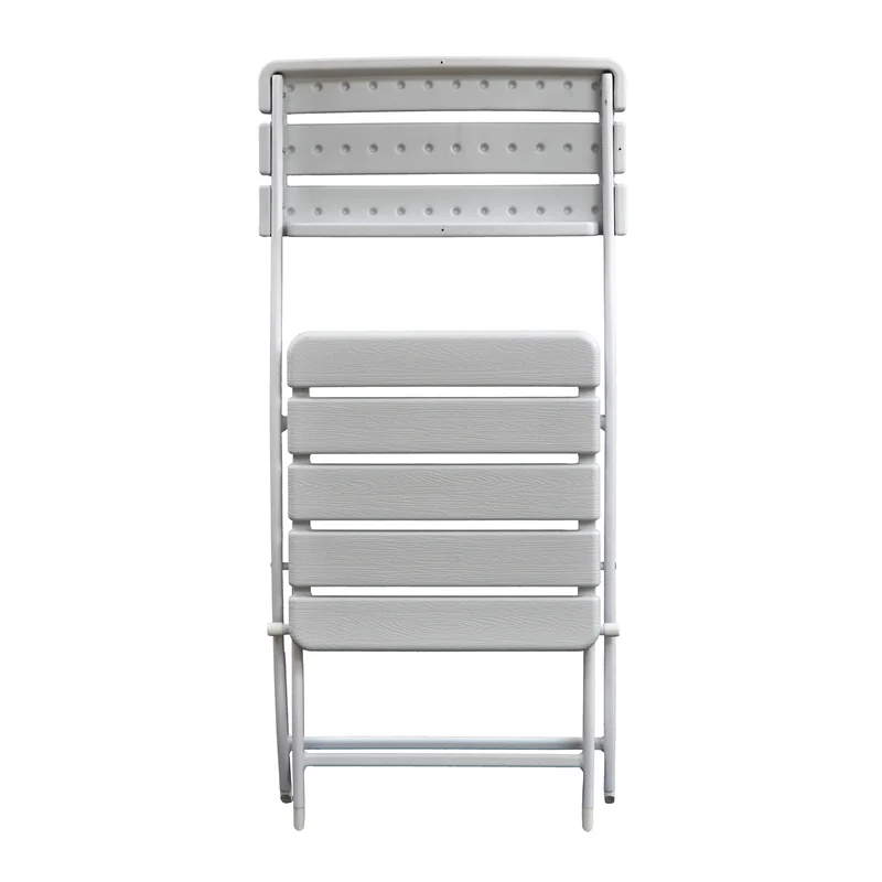 B-Ware 2er Set Gartenstuhl klappbar Weiß