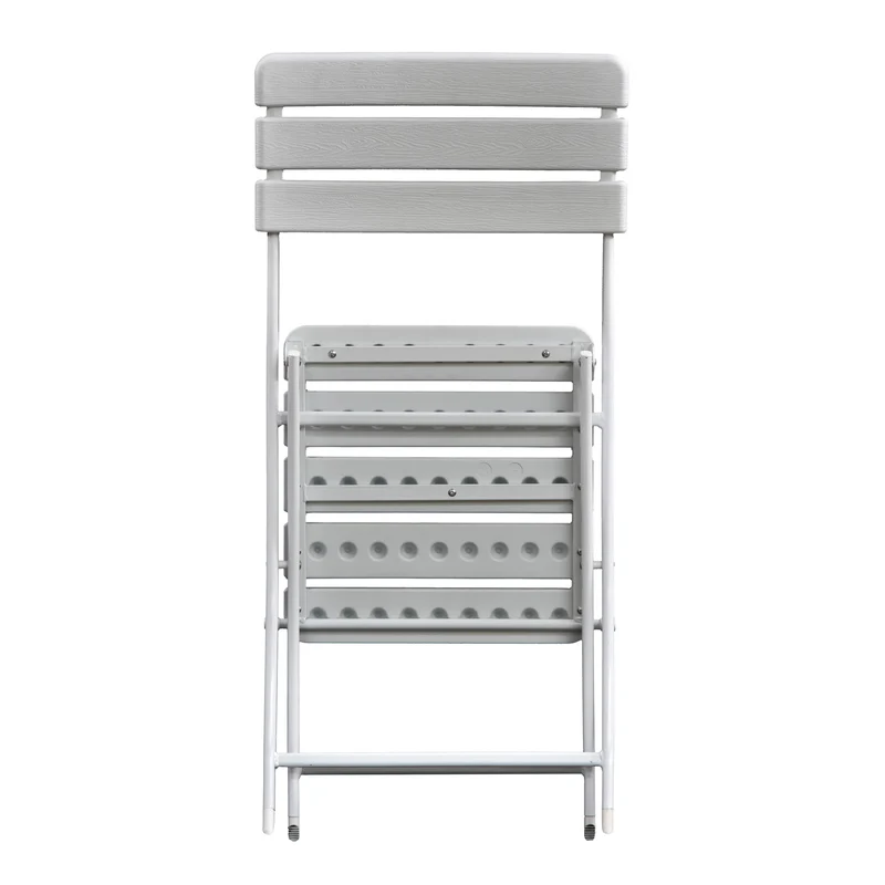 B-Ware 2er Set Gartenstuhl klappbar Weiß