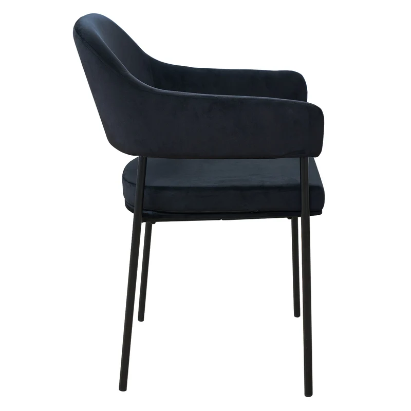 B-Ware SCARLETT 2er Set Esszimmerstühle Schwarz
