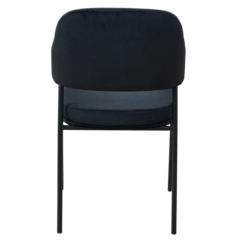 B-Ware SCARLETT 2er Set Esszimmerstühle Schwarz