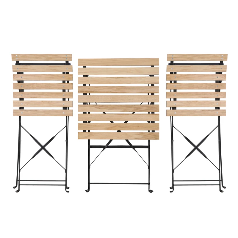 B-Ware Bistro Set Metall Holz