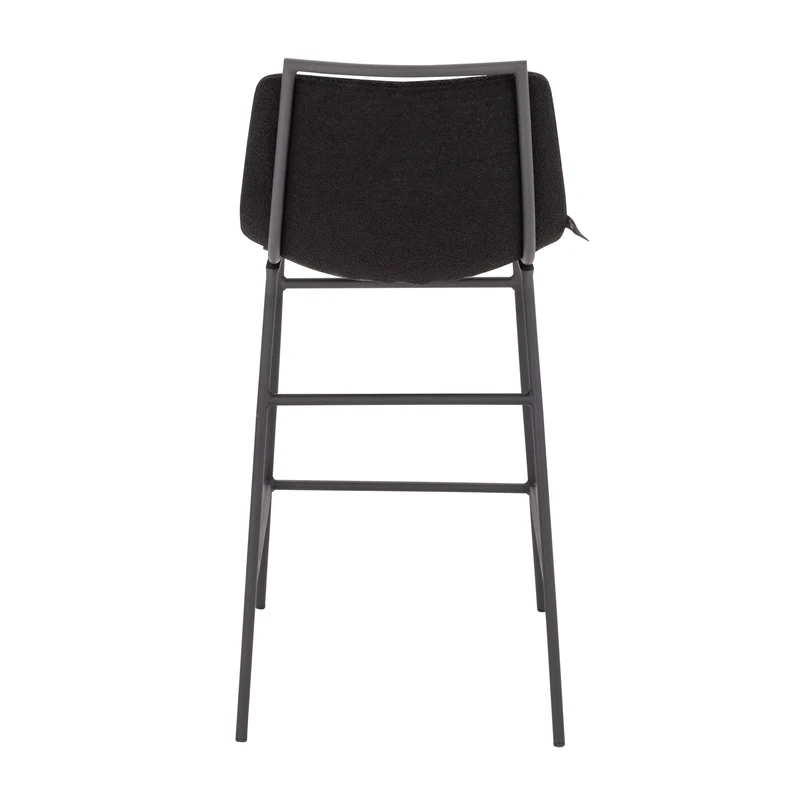 B-Ware 2er Set CAMILLE Barhocker Boucle Schwarz