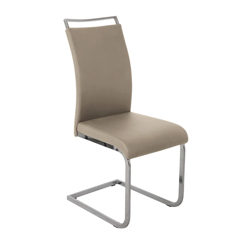 B-Ware JUDY 2er Set Freischwinger Stühle Taupe