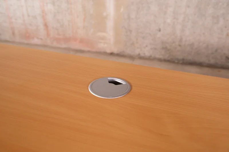 Ceka - elektrisch höhen verstellbarer Schreibtisch Buche 200x100