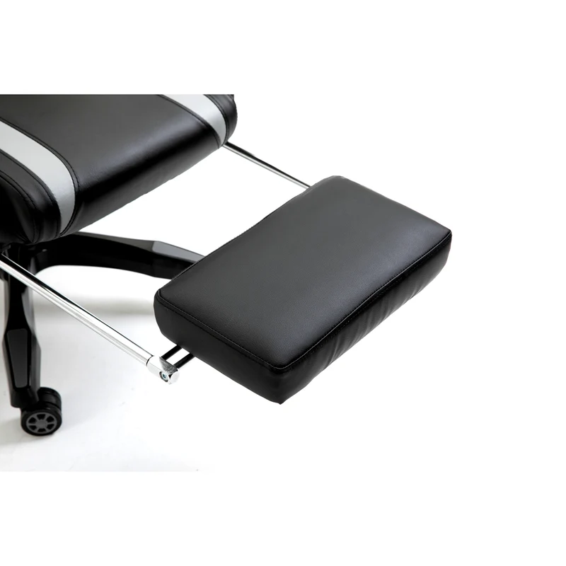 B-Ware Gaming Sessel mit Fußraste Schwarz-grau
