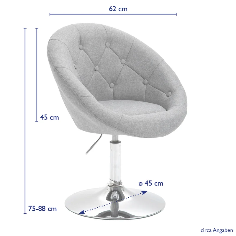 B-Ware HAVANNA Clubsessel Stoff Grau