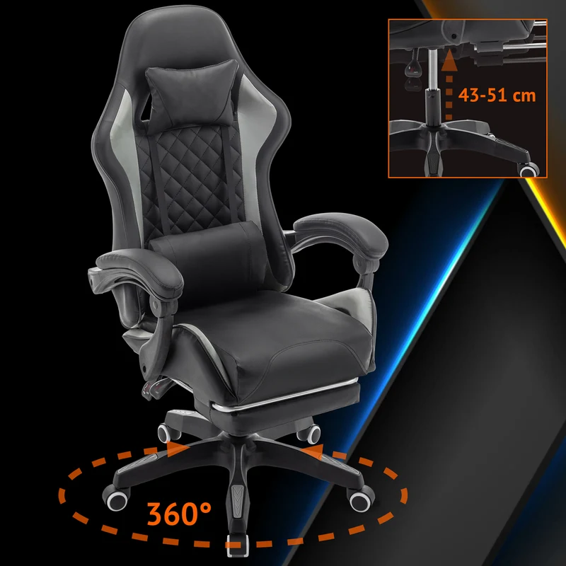 B-Ware X-Stream Gamingstuhl Schwarz/Grau