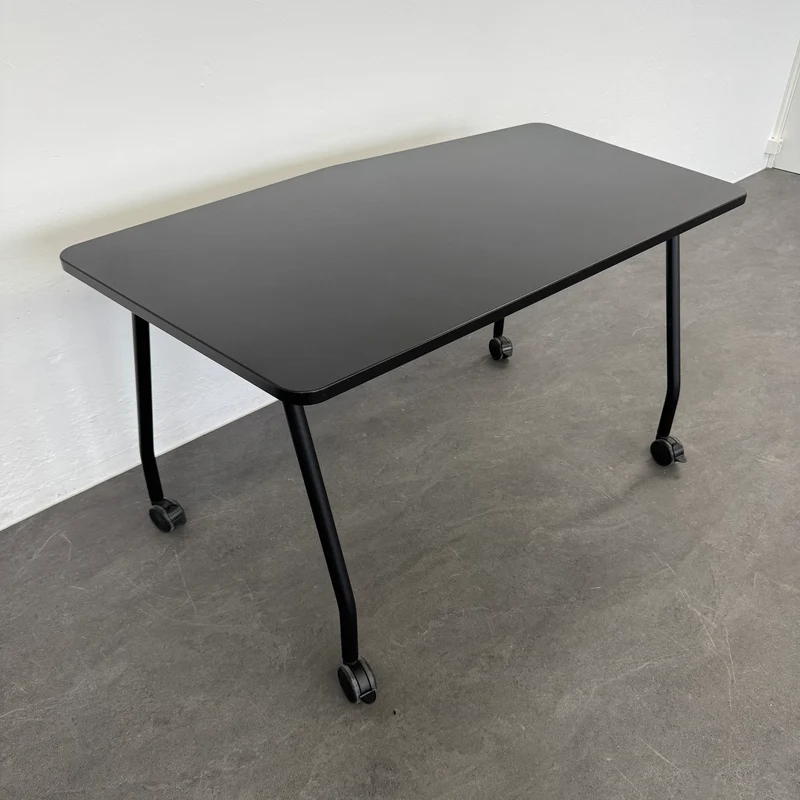 Steelcase Education Roll-Schreibtisch Schwarz-Schwarz
