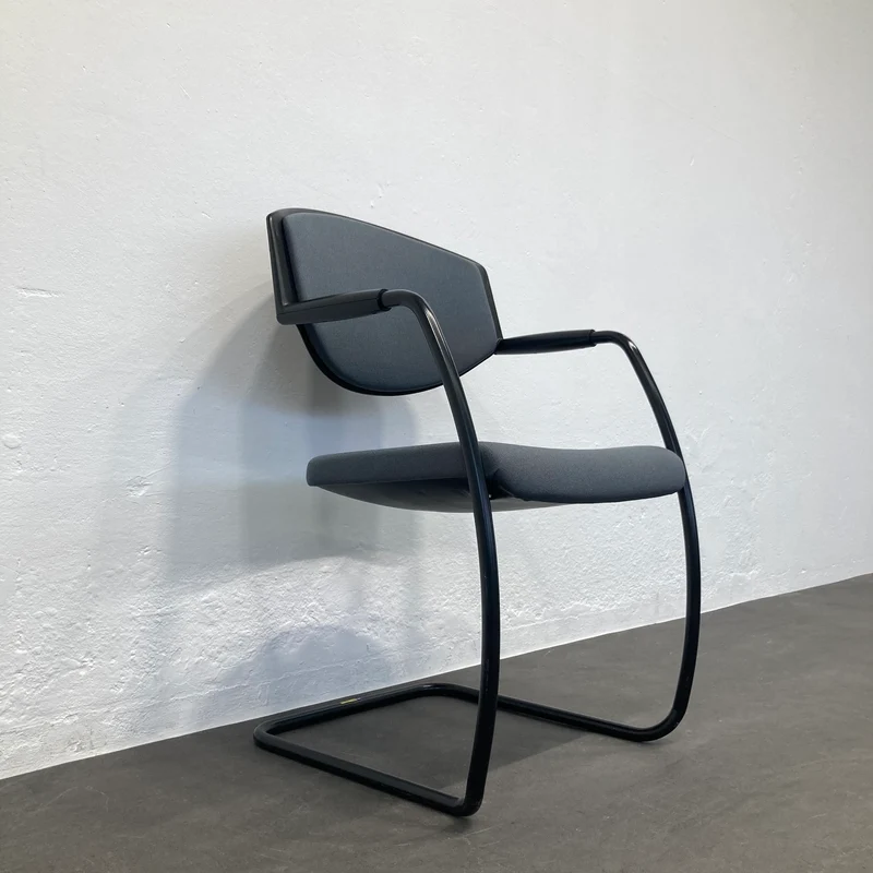 Giroflex G16 Freischwinger Bezug Stoff Anthrazit - stapelbar