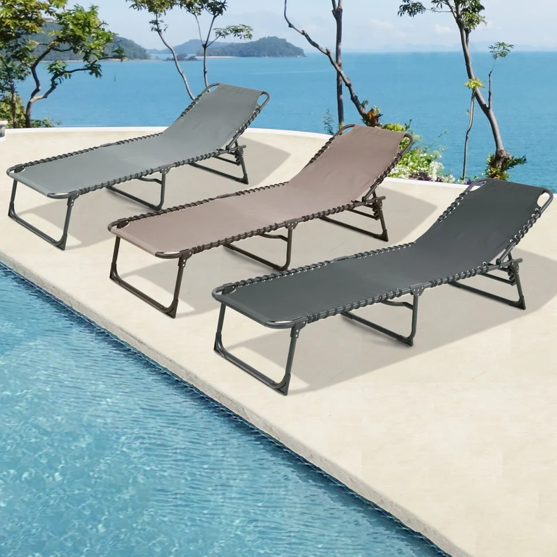 B-Ware 2er Set Sonnenliege Beige