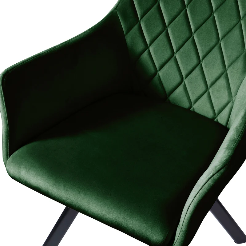 B-Ware MASON 2er Set Esszimmerstuhl Dunkelgrün