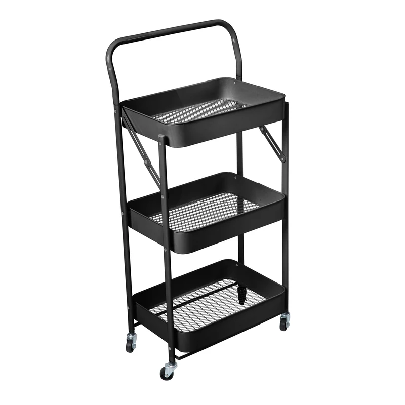 B-Ware Servierwagen klappbar Schwarz