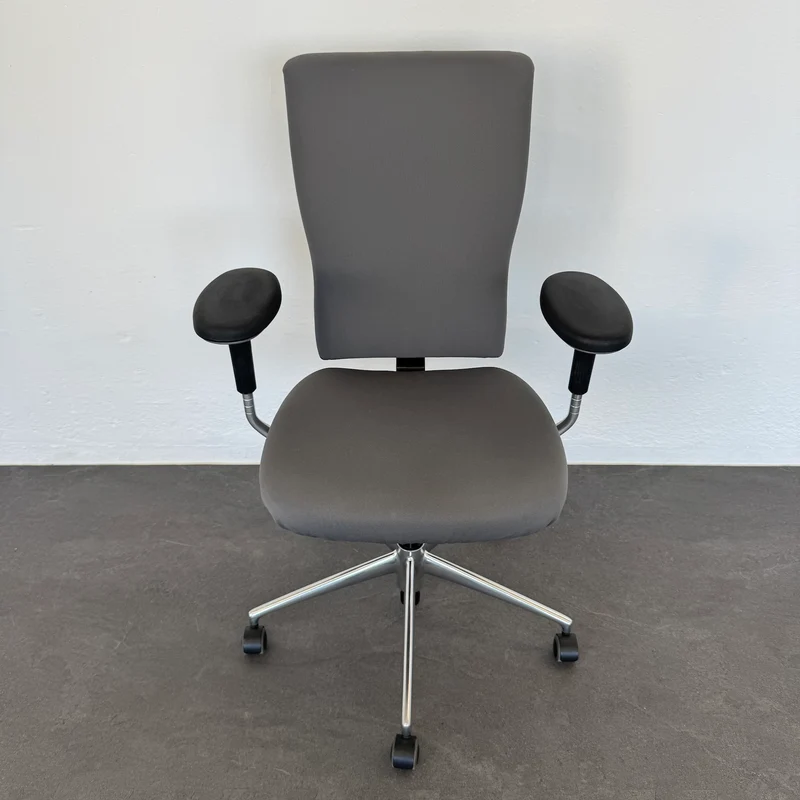Vitra T-Chair Bürodrehstuhl Anthrazit mit Armlehnen